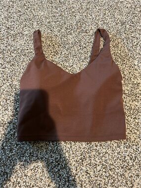 Aerie Offline Cropped Brown Tank Top
